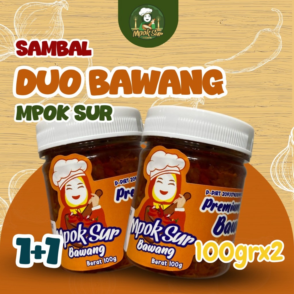 

Mpok Sur – Sambal Bawang Duo Sambal Bawang 100gr Isi 2
