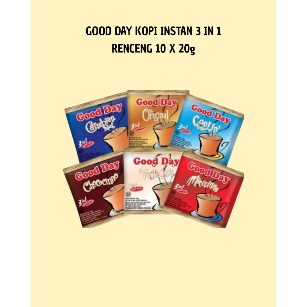 

Good Day Coffee 3in1 10 Sachet