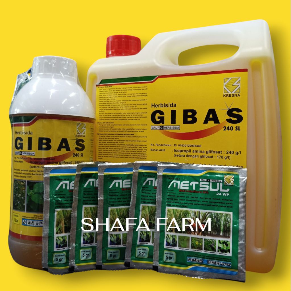 Gibas 240SL - Herbisida Sistemik Racun Rumput Liar