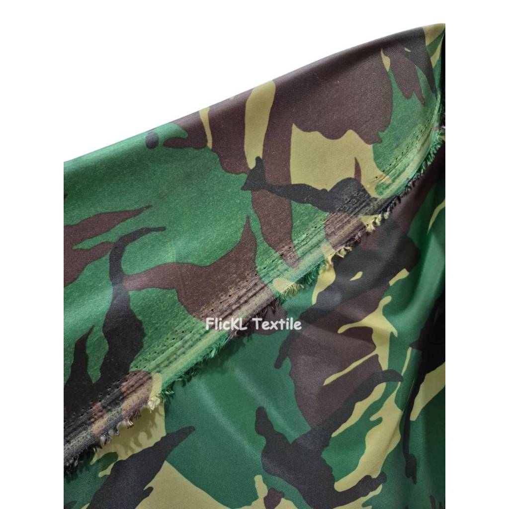 Kain WP Loreng Parasit WP Malvinas Bahan Parasut TNI AD Loreng Parasut Waterproof