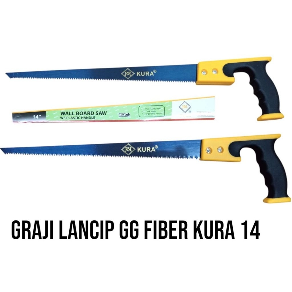 Satu_Setu Gergaji Lancip Serbaguna /Habel, Plafon, Kayu /Gergaji Lancip 14" Cavani, Kura Original