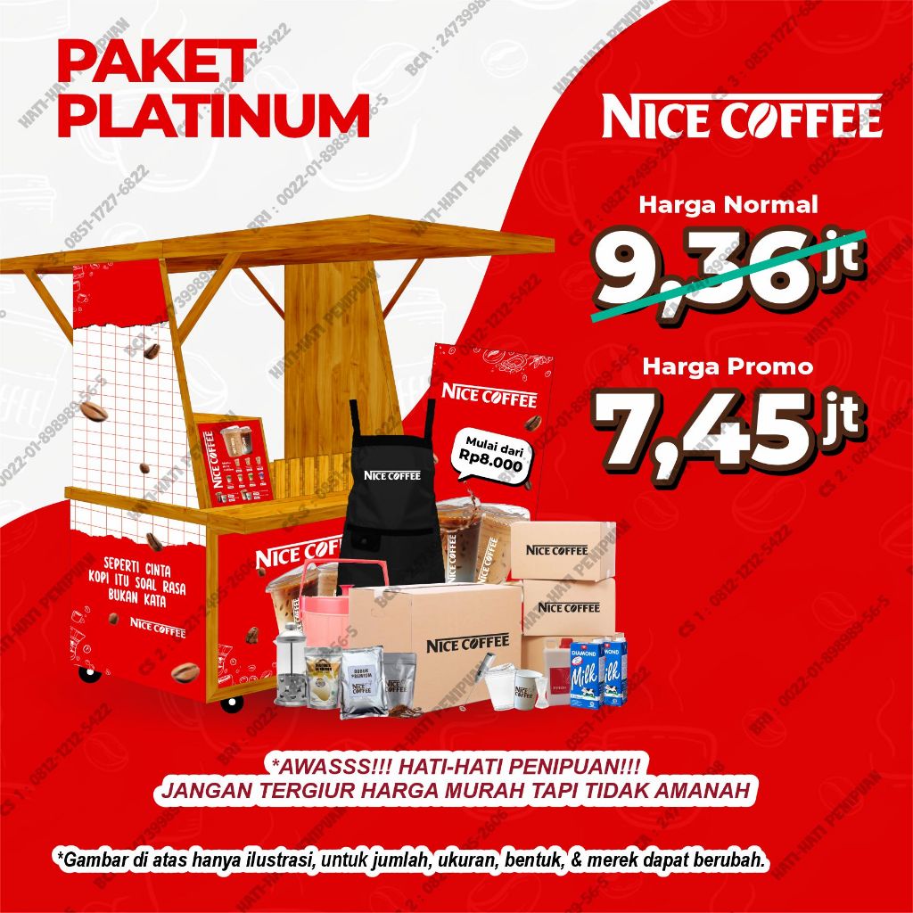 

Usaha Minuman Kopi Siap Jualan - Paket Platinum