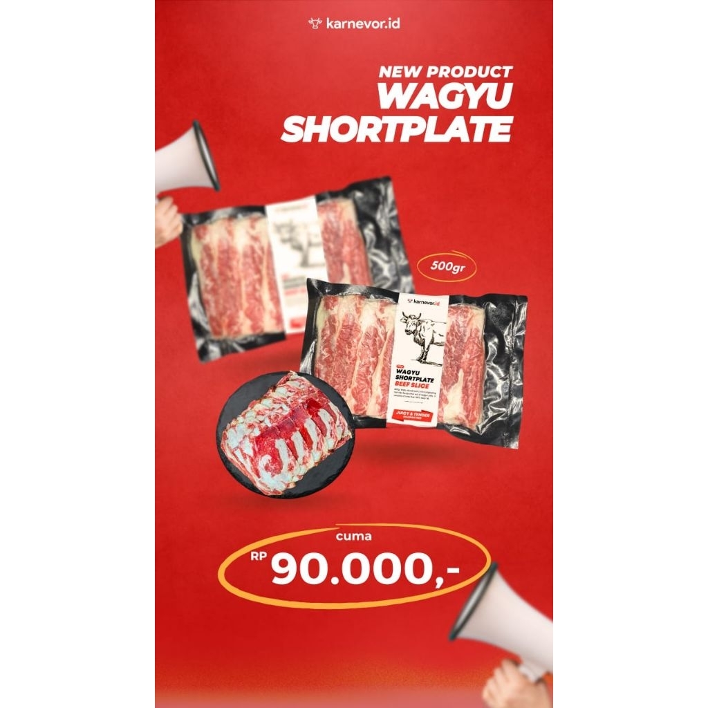 

WAGYU SHORTPLATE 500gr