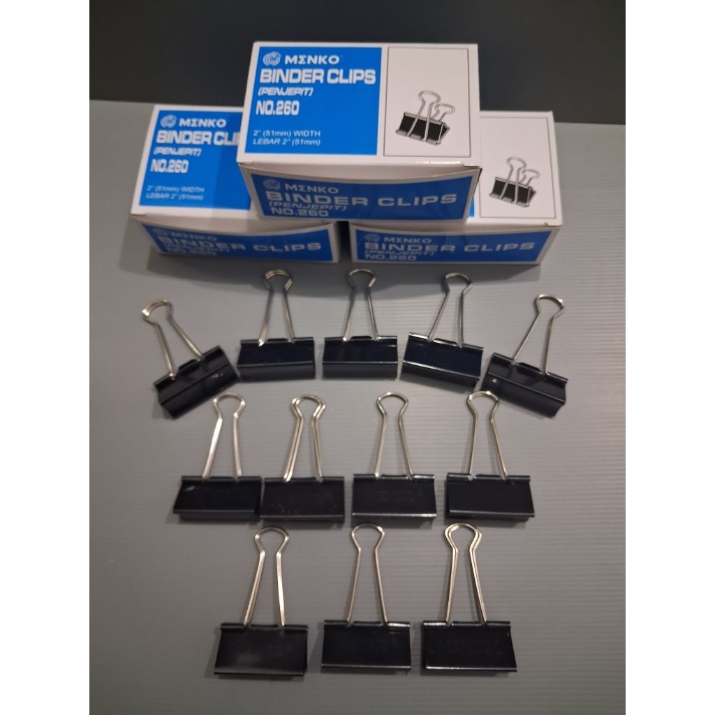 

BINDER CLIP/ PENJEPIT KERTAS NO : 260.(GROSIR)144PCS