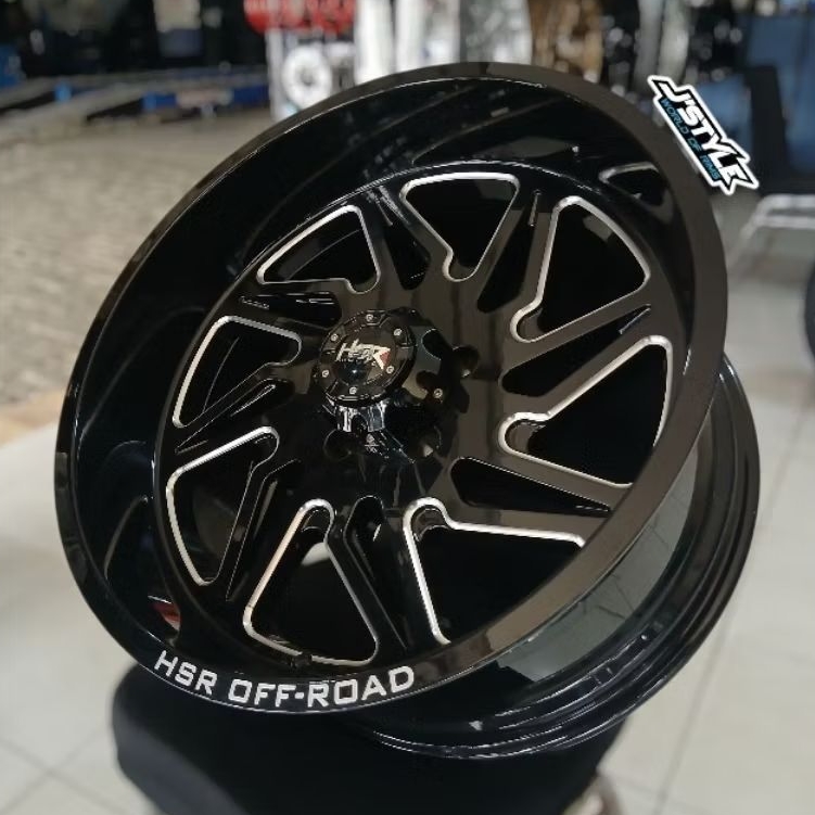 VELG MOBIL JEEP RUBICON TIPE HSR FG MEGUMI RING 20X10 PCD 5X127 ET-13