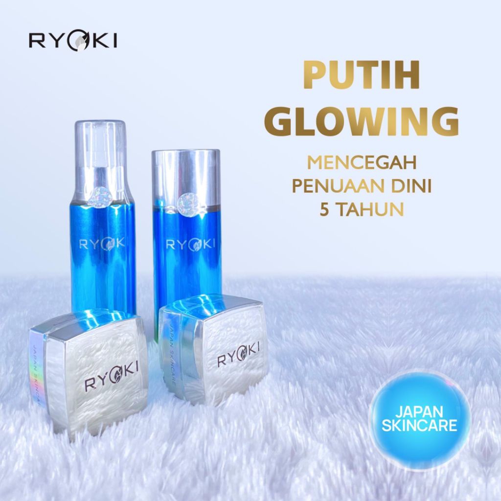 "RYOKI" Paket Skincare Ryoki Japan Skincare Cream Wajah