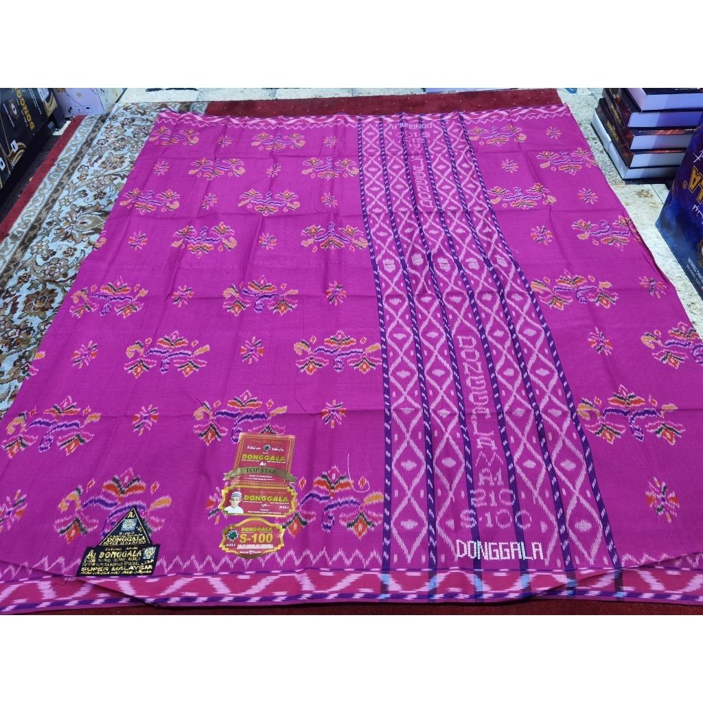 Donggala S-100 Full Sutra Motif Kembang Gold