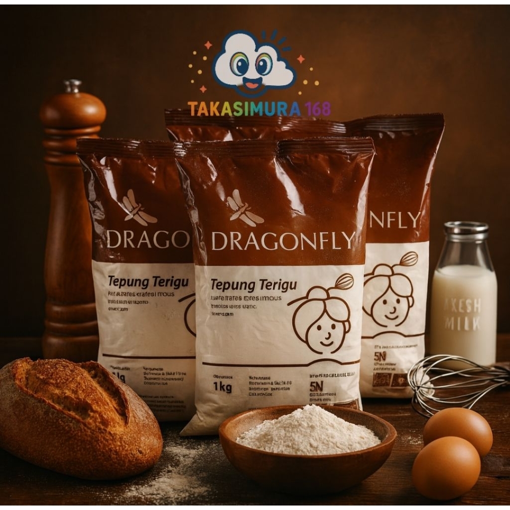 

TKS*PAKET Tepung Terigu Dragonfly isi 10pack x 1kg
