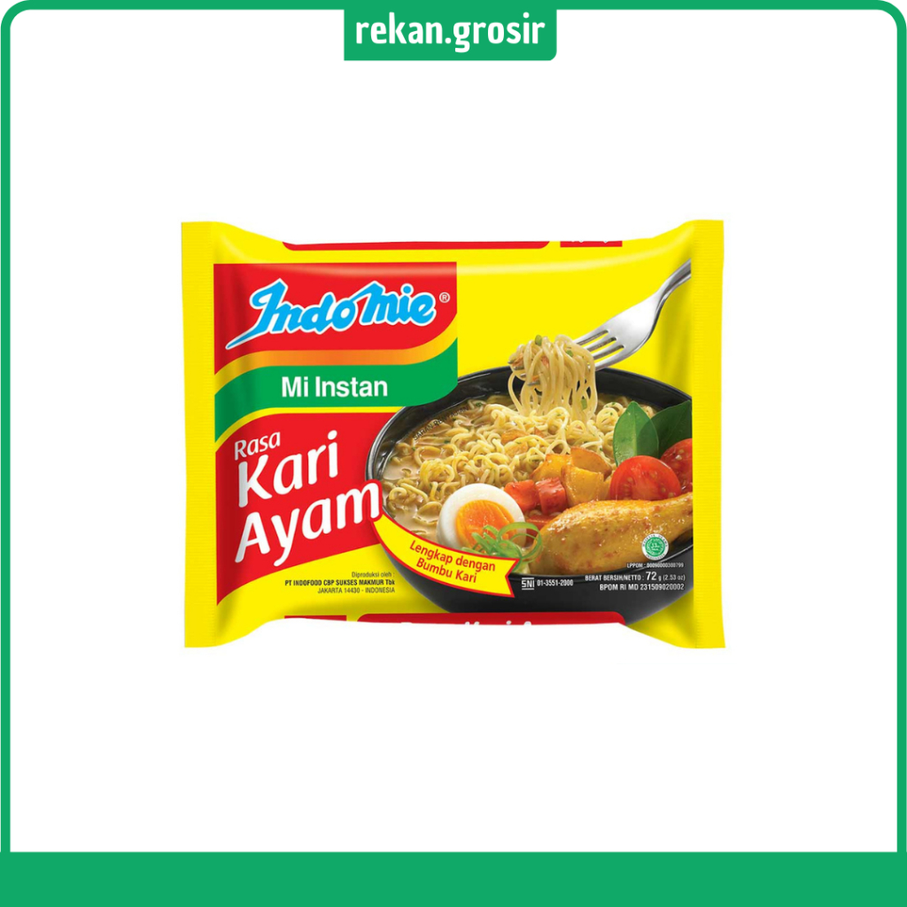 

40 PCS Indomie Mi Instan Rasa Kari 70g Aman Terkemas