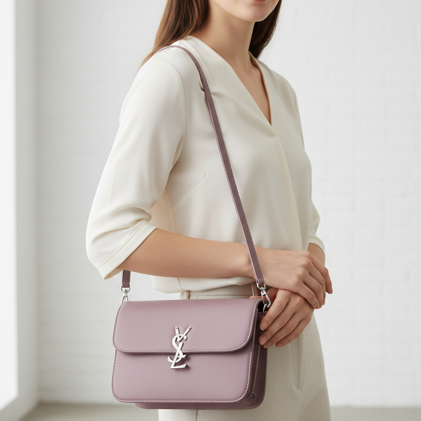 Tas Tangan Wanita Elegan Import, Tas Selempang Kulit Premium dengan Model Simple Mewah – Ideal untuk