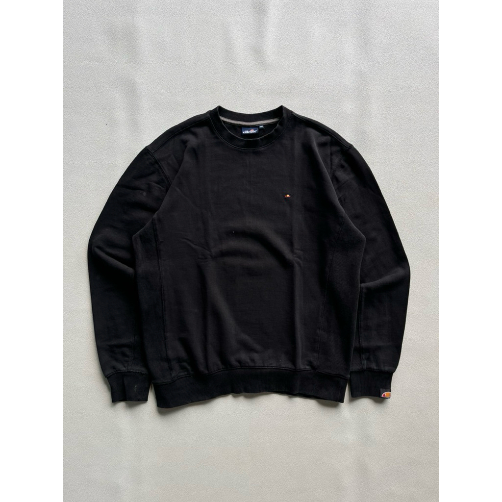 crewneck ellesse small logo black