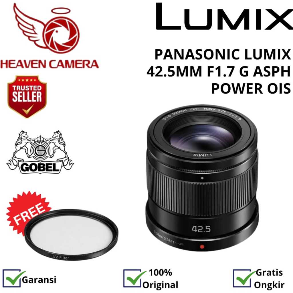 Panasonic Lumix G 42.5mm f/1.7 O.I.S. Lens Garansi Resmi