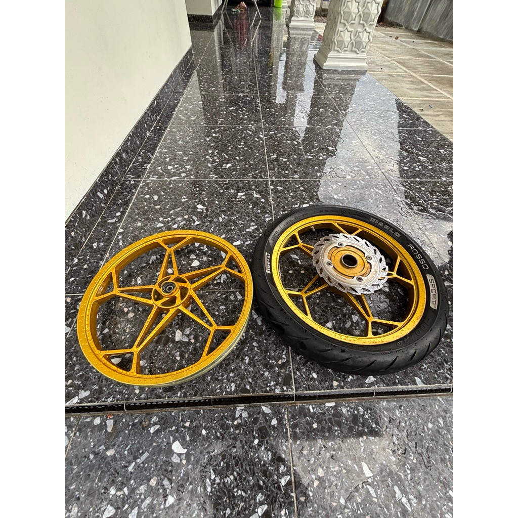 Velg Kawasaki Zone Copotan 140/160 Ring 17 Modif Double Disk