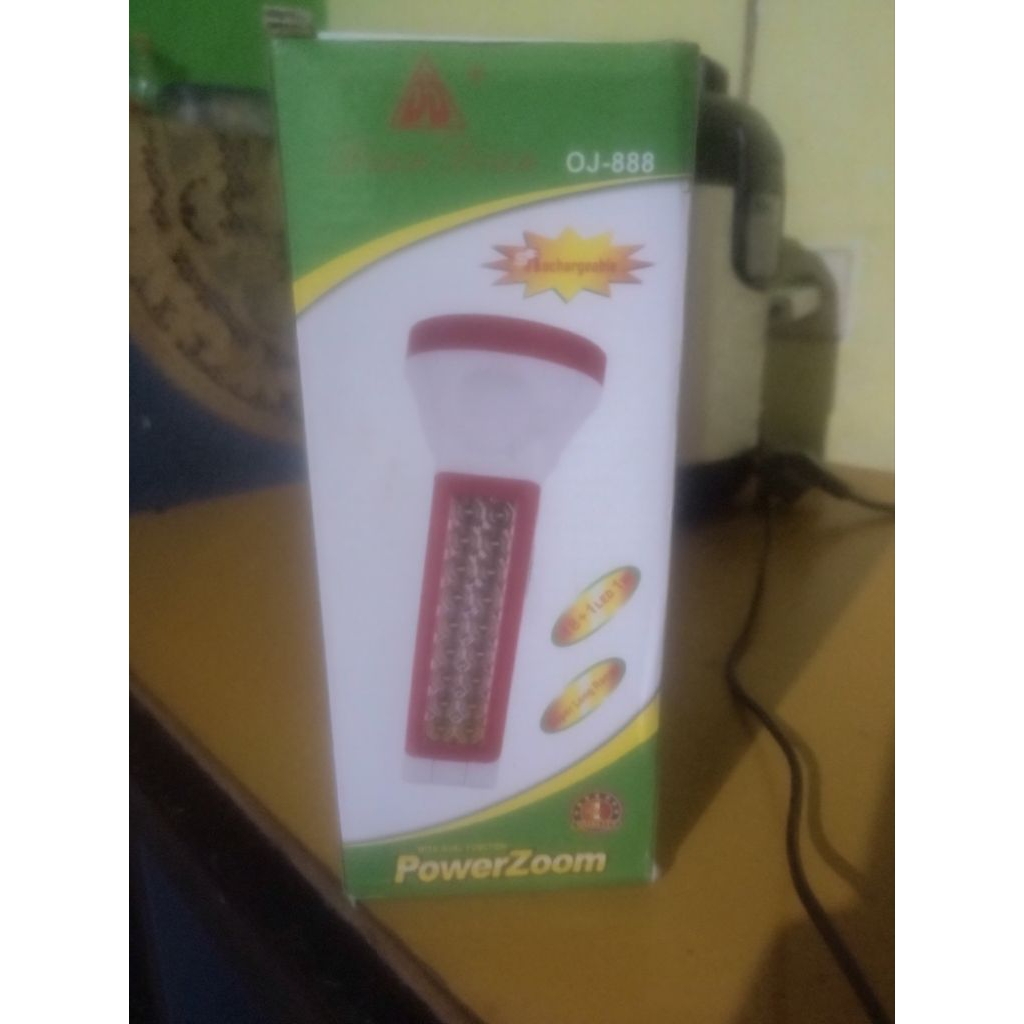 Gambling Senter Emergency 18+1led 1watt Super Zoom