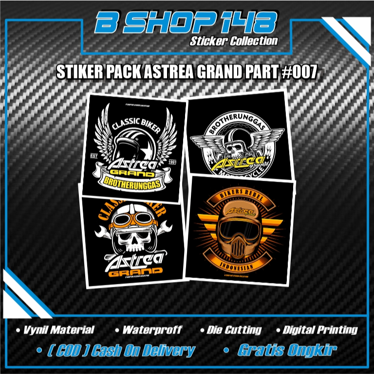 Stiker astrea grand/Stiker bikers honda grand astrea/Stiker pack honda grand-astrea grand #007