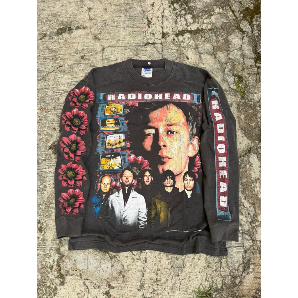Long Sleeve Radiohead | Kaos Band Vintage | Bootleg Vintage | Bootleg Band