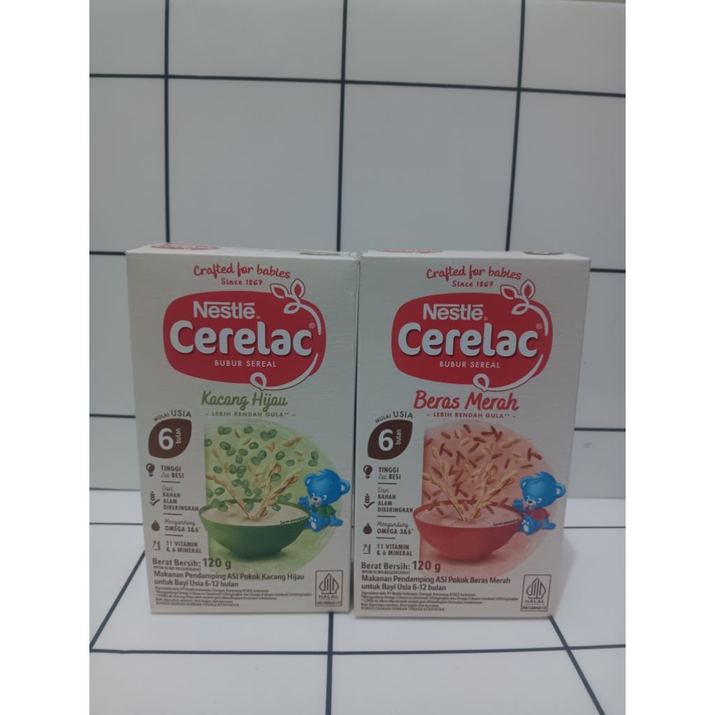 Cerelac bubur sereal bayi 6+ bulan 120g box