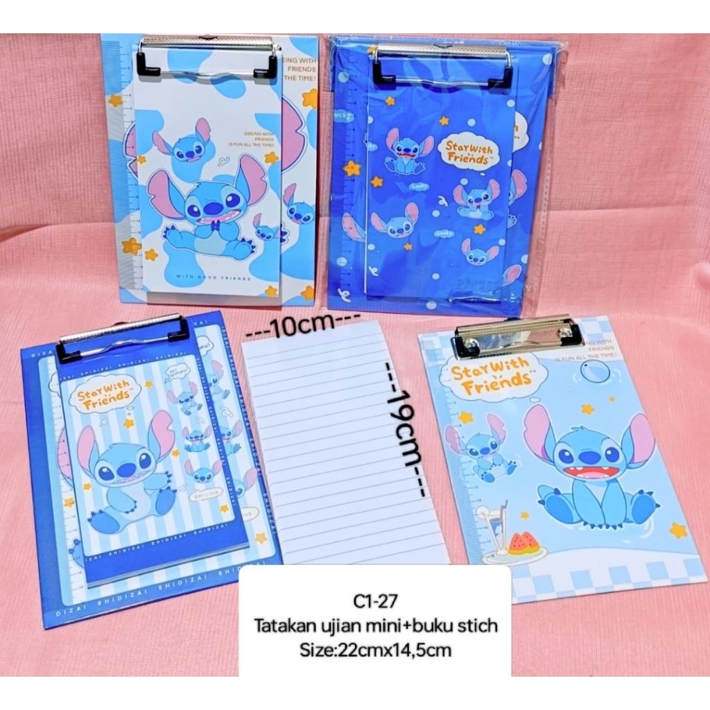 

1 LUSIN PAPAN UJIAN + BUKU MINI STITCH PREMIUM