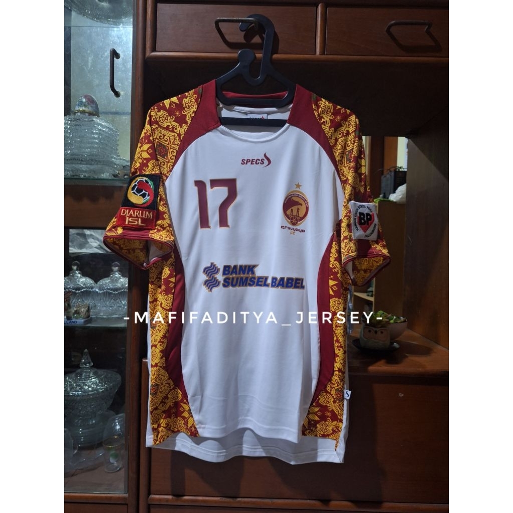 Jersey Sriwijaya FC 3rd 2011-2012 Original Player Issue Size L NNS GUMBS 17