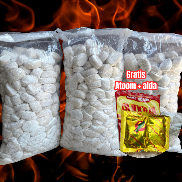 

(CIMOL ORIGINAL) mentah anti meledak 1000 GRAM gratis bumbu atoom + aida