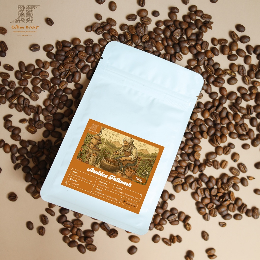 

Kopi Arabika Fullwash Garut 500g - Biji & Bubuk - Fresh Roasted Beans - Esspreso Coffee