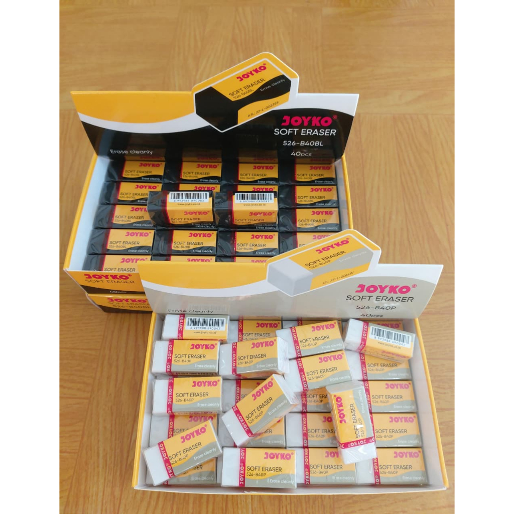 

Penghapus Joyko 526-B40BL / Eraser Gangsing Penghapus Viral Hitam Putih