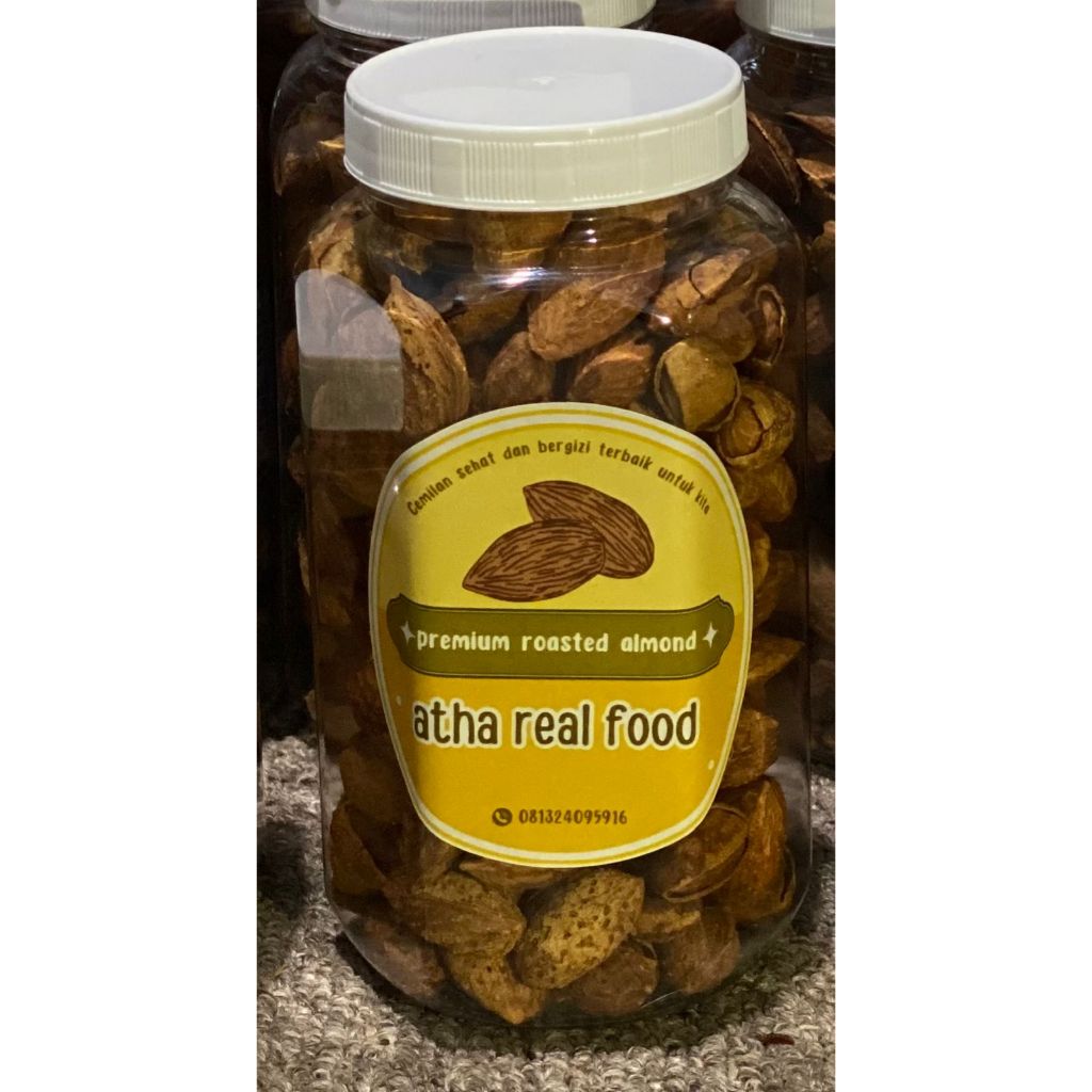 

roasted almond cangkang premium 250 gram