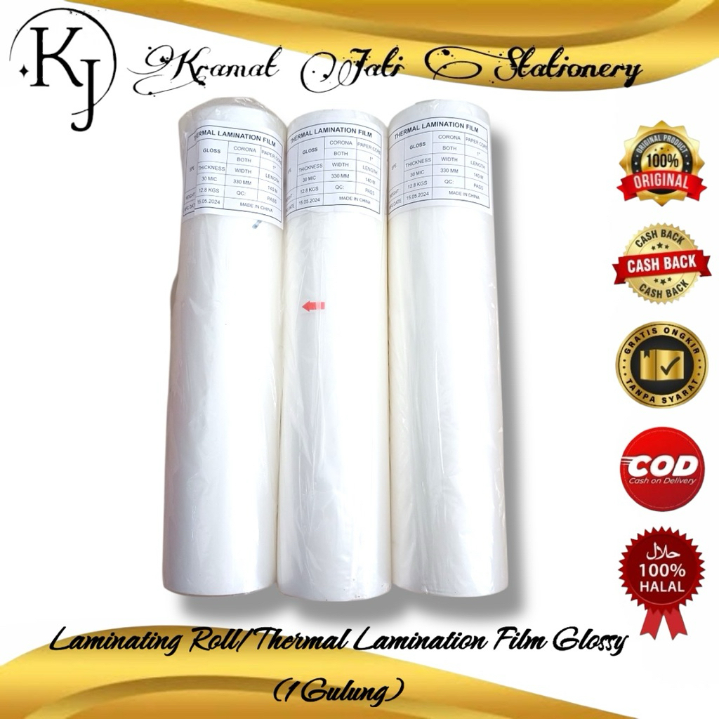 

Laminating Rol Glossy/Thermal Lamination Film (1 Rol)