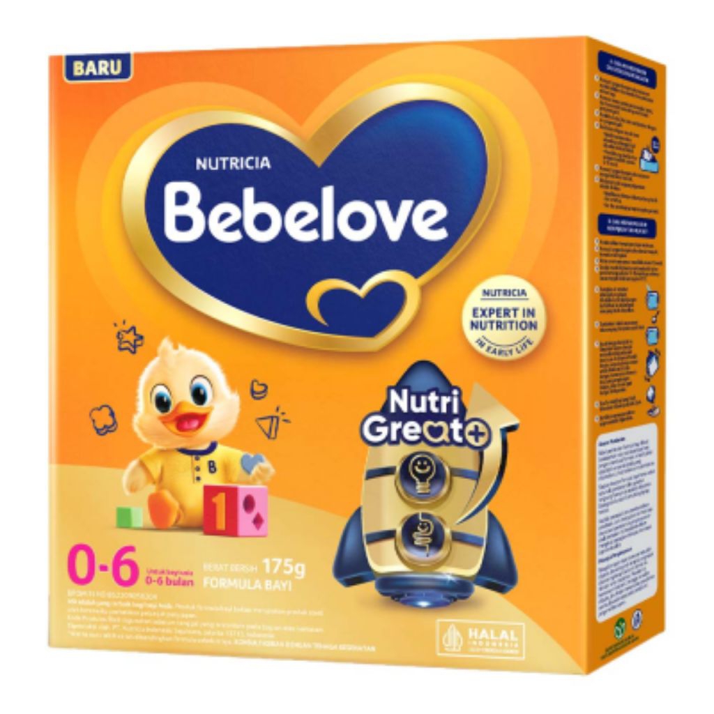 Bebelove 1 susu formula bayi usia 0-6 bulan 175 gram