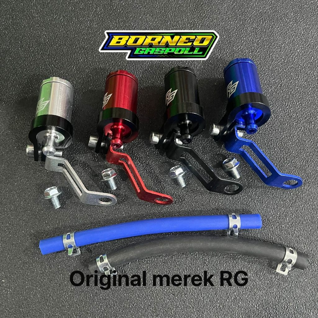tabung kecil minyak rem variasi CNC, Tabung minyak master tabung rem + breket + baut dan selang miny