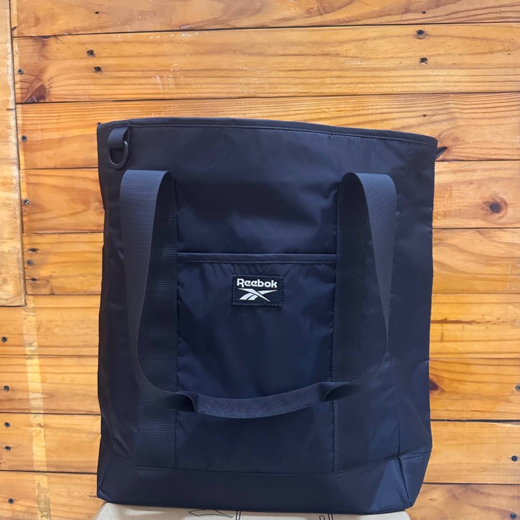 TOTEBAG TAS JINJING REEBOK BLACK CANVAS LOGO SLING BAG OLAHRAGA SPORT ORIGINAL COD UNISEX