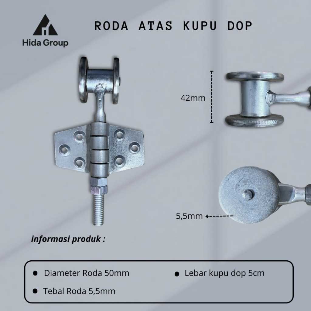 (GROSIR) Roda Atas Kupu Kecil Dop Pintu Henderson Pintu Gebyok // Roda Atas Henderson Pintu Garasi