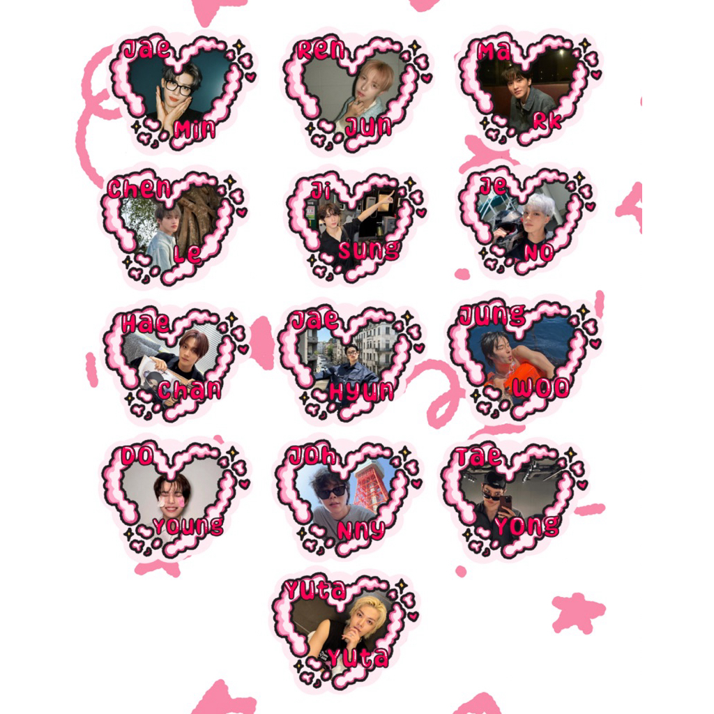 

GLITTERY STICKER NCT 25 MEMBER