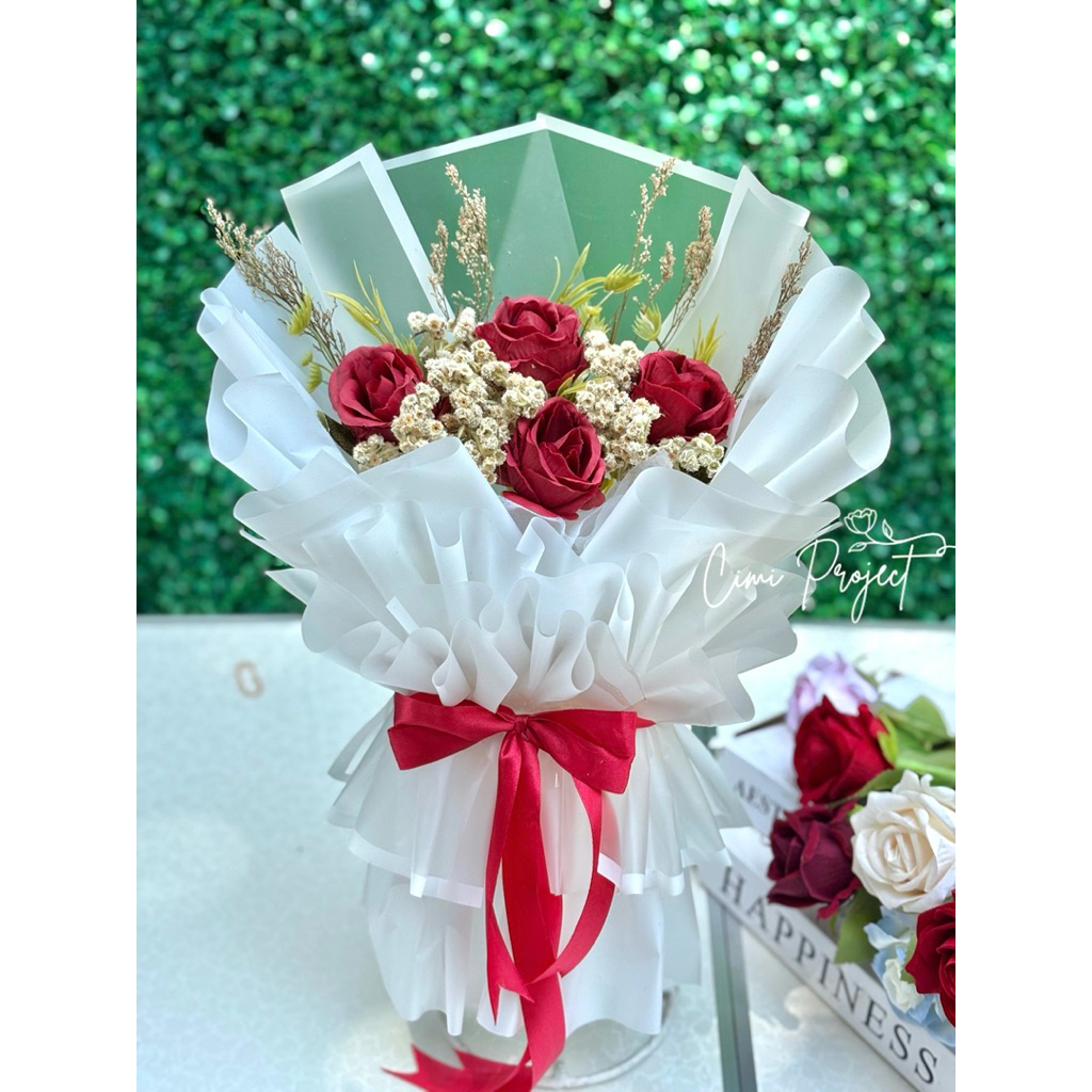 BUKET BUNGA EDELWEIS | BUKET EDELWEIS | BUKET BUNGA ARTIFICIAL | BUKET WISUDA | BUKET LAMARAN ULANG 