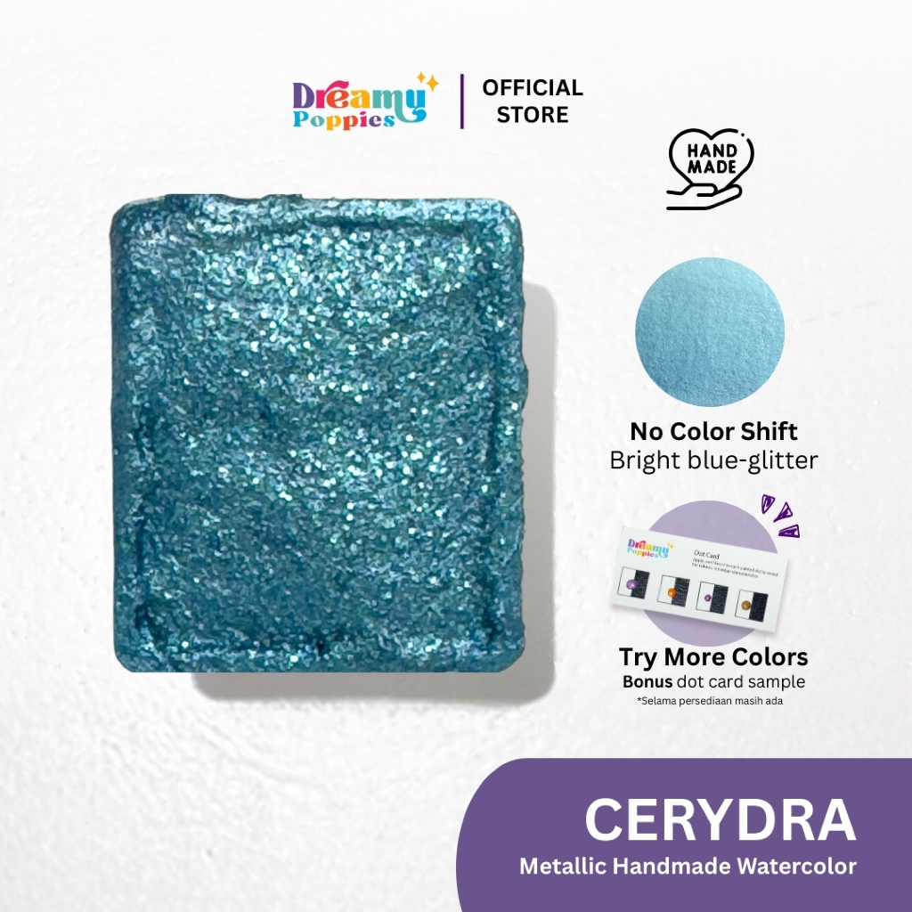 

Dreamy Poppies Cerydra Honkai Star Rail Inspired Handmade Metallic Watercolor