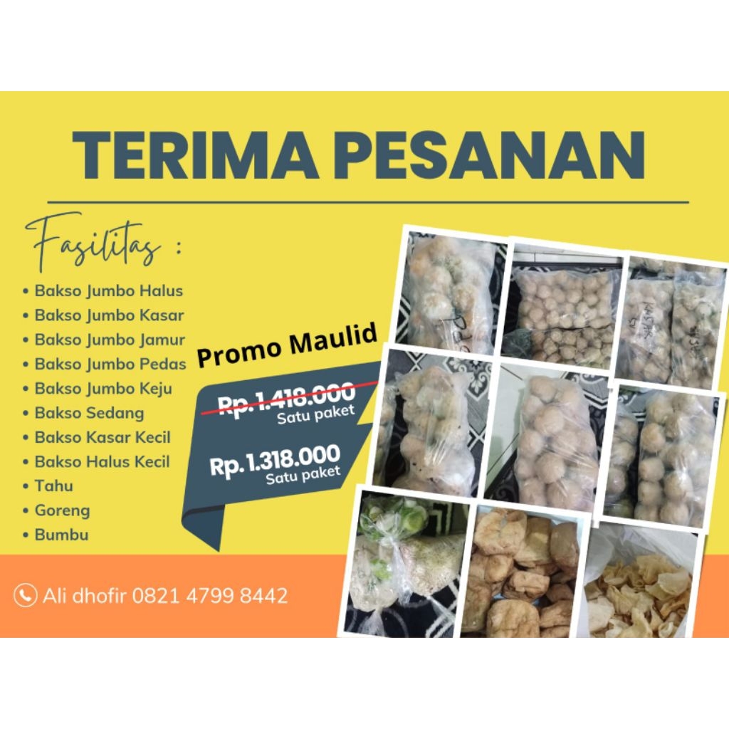 

Paket Lengkap Bakso Sapi