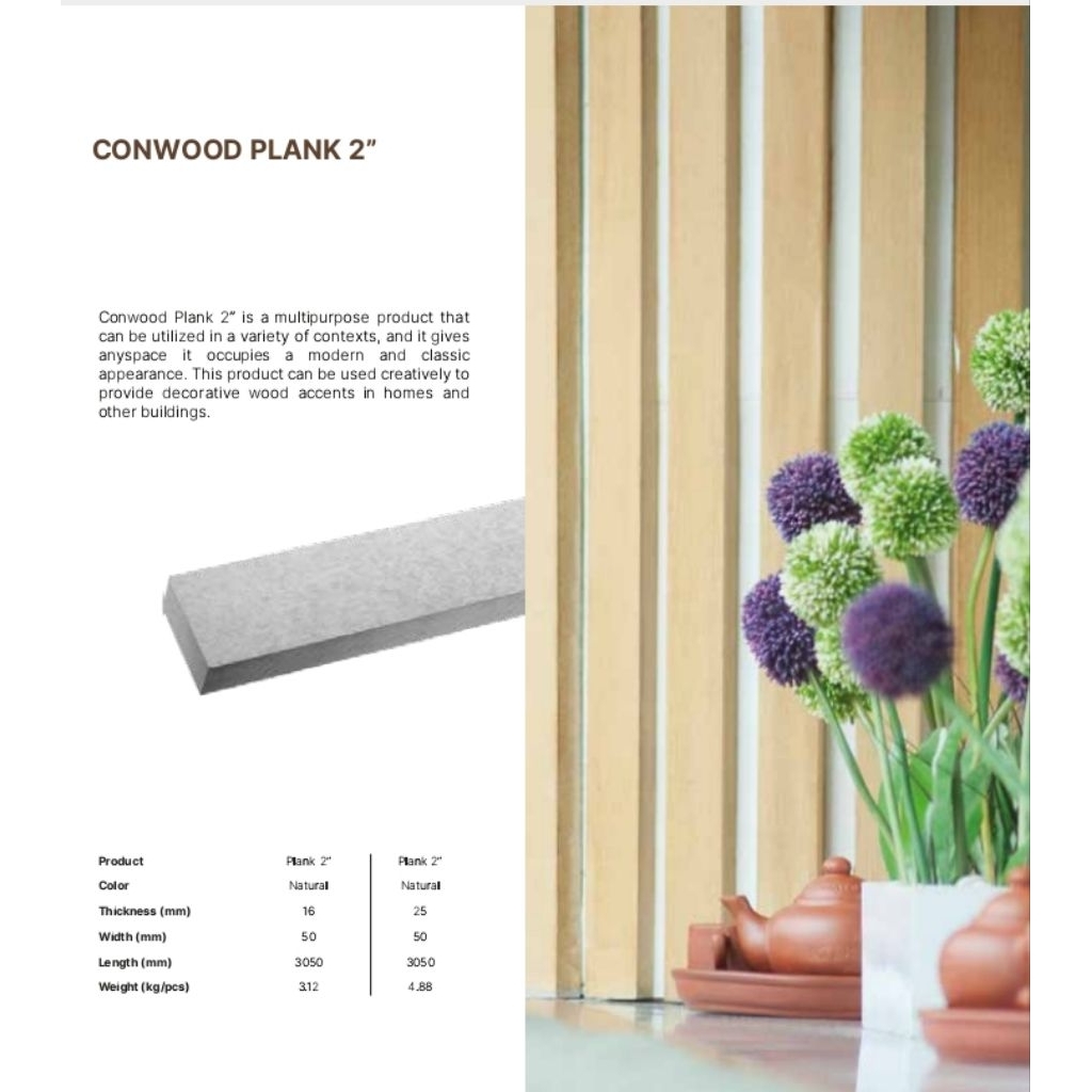 Conwood Plank 2" Tebal 16mm