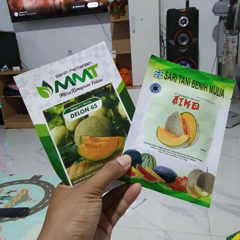 Benih Bibit Melon Aiko F1, Setipe Delon 65 F1. Tahan Virus (Delon 65 F1 sudah off produksi/ karena s