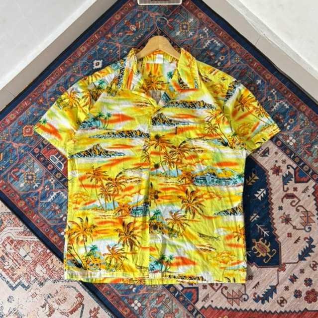KEMEJA PENDEK HAWAII OPEN COLLAR SECOND