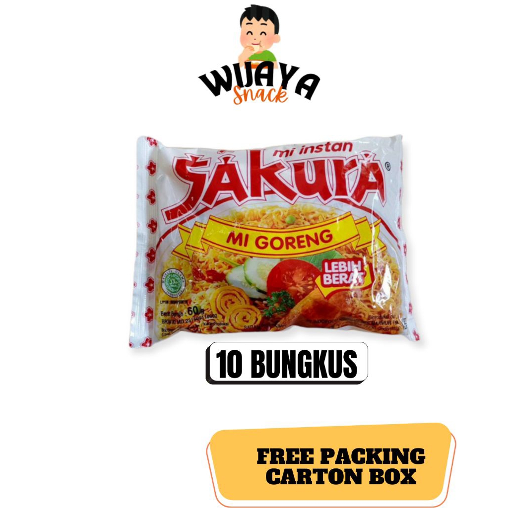 

10 PCS - MIE SAKURA GORENG - WIJAYA SNACK