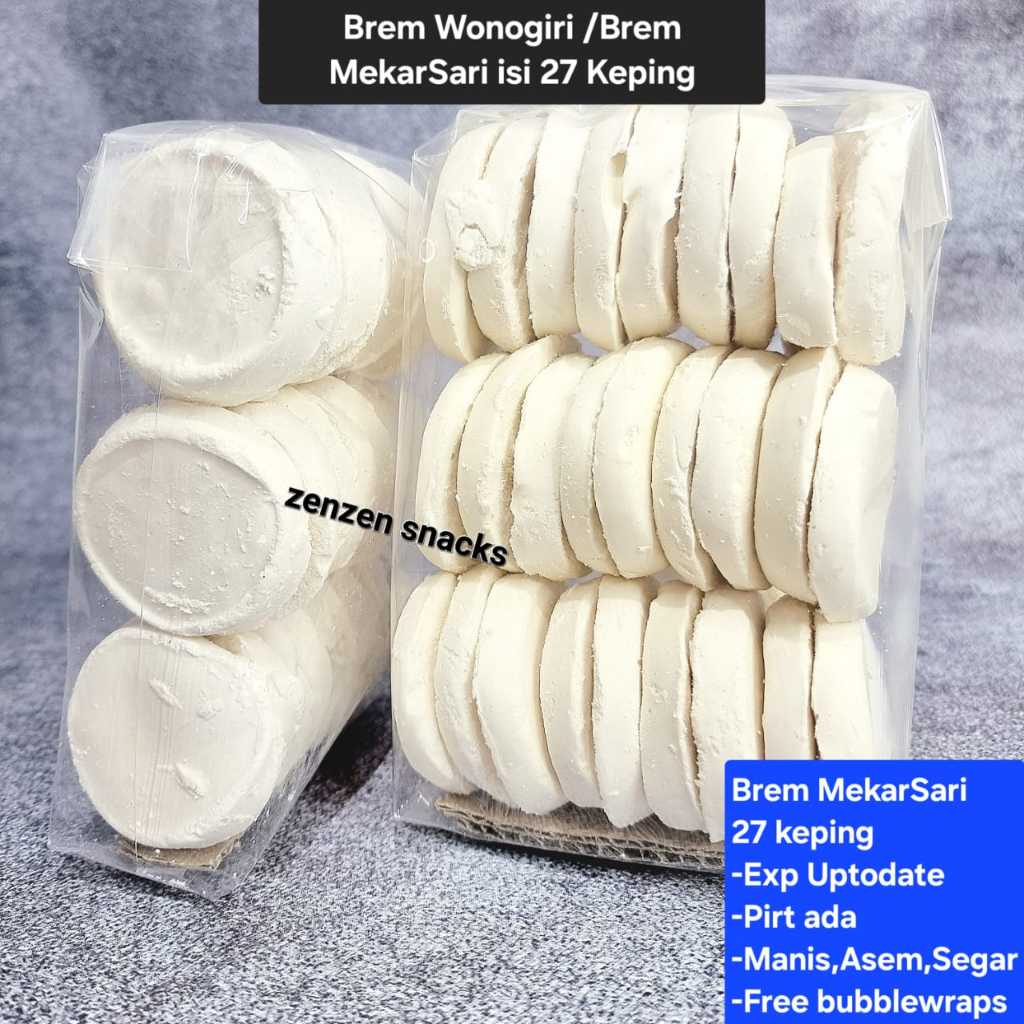 

BREM WONOGIRI 27 KEPING (+-150gr) | BREM SOLO MEKARSARI ZENZEN SNACKS