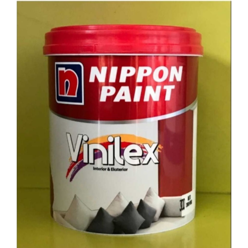 Cat tembok vinilex warna merah nippon paint