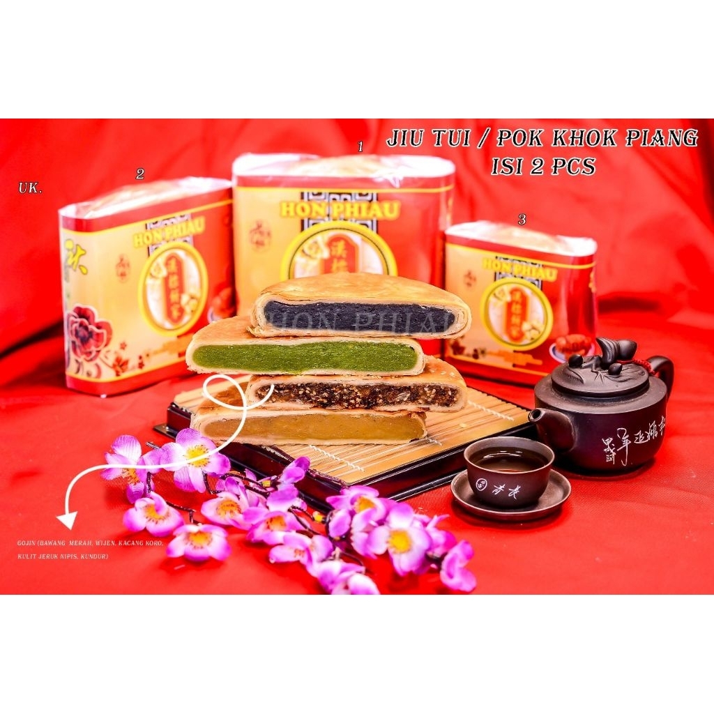 

KUE BULAN/MOON CAKE/POK KHOK PIANG/JIU TUI TAUSA UKURAN NO 3 MERK HON PHIAU
