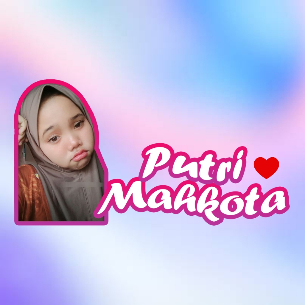 

Stiker Viral Hologram | custom foto + nama kamu sendiri