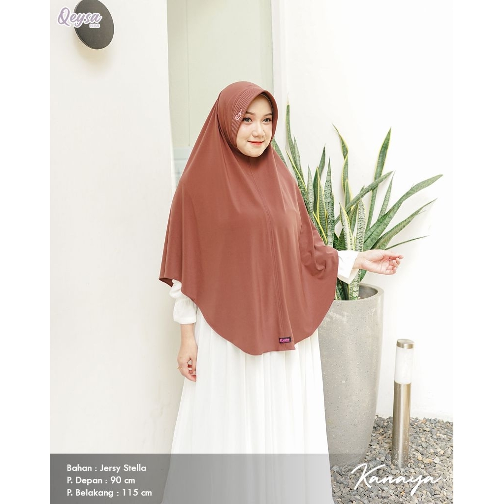Bergo Kanaya/Bergo jumbo/Qeysahijab/hijab syar'i'/Qeysa hijab official/Qeysa hijab grosir/grosir jil