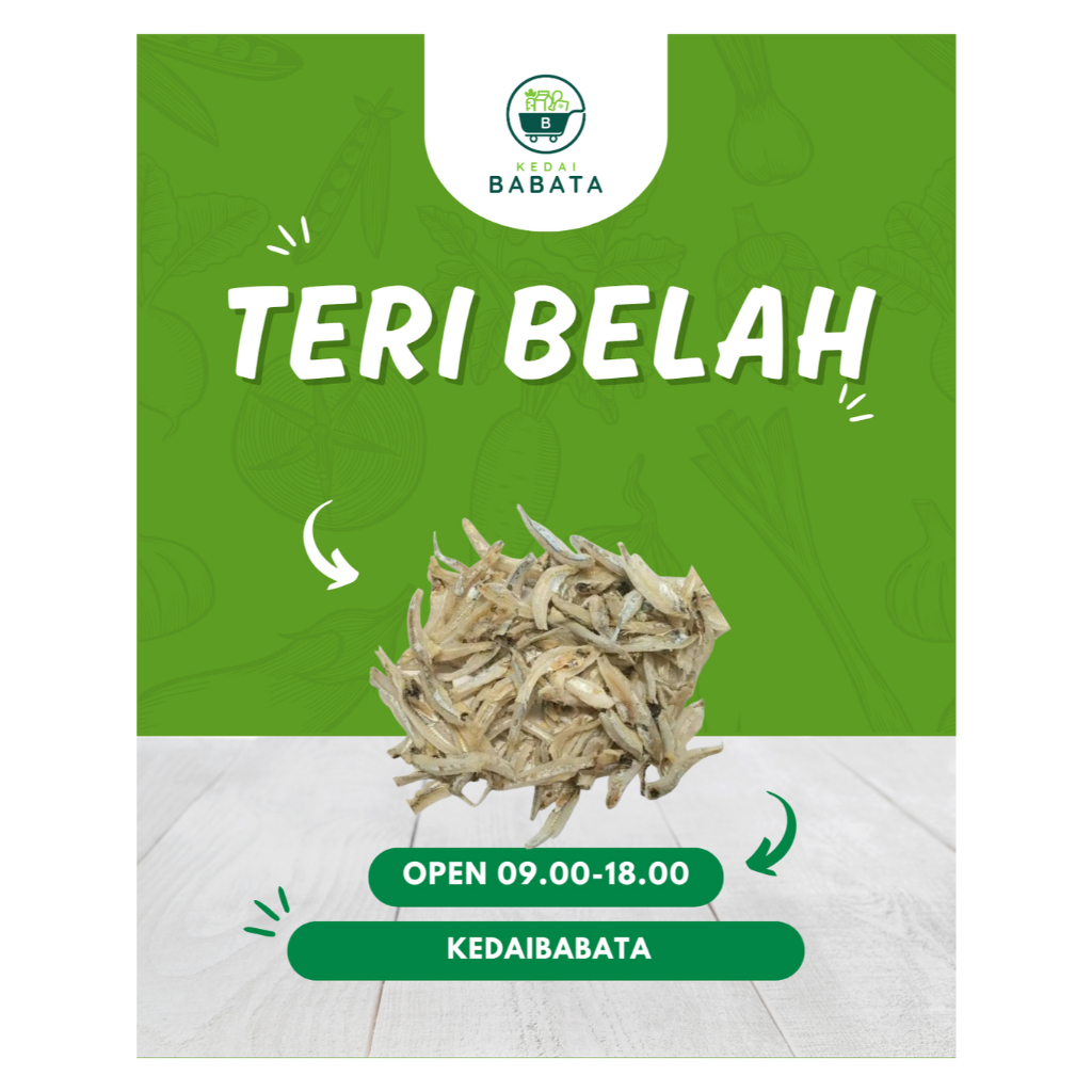

Teri Belah Teri Jengki 100gr Kedai Babata Padang