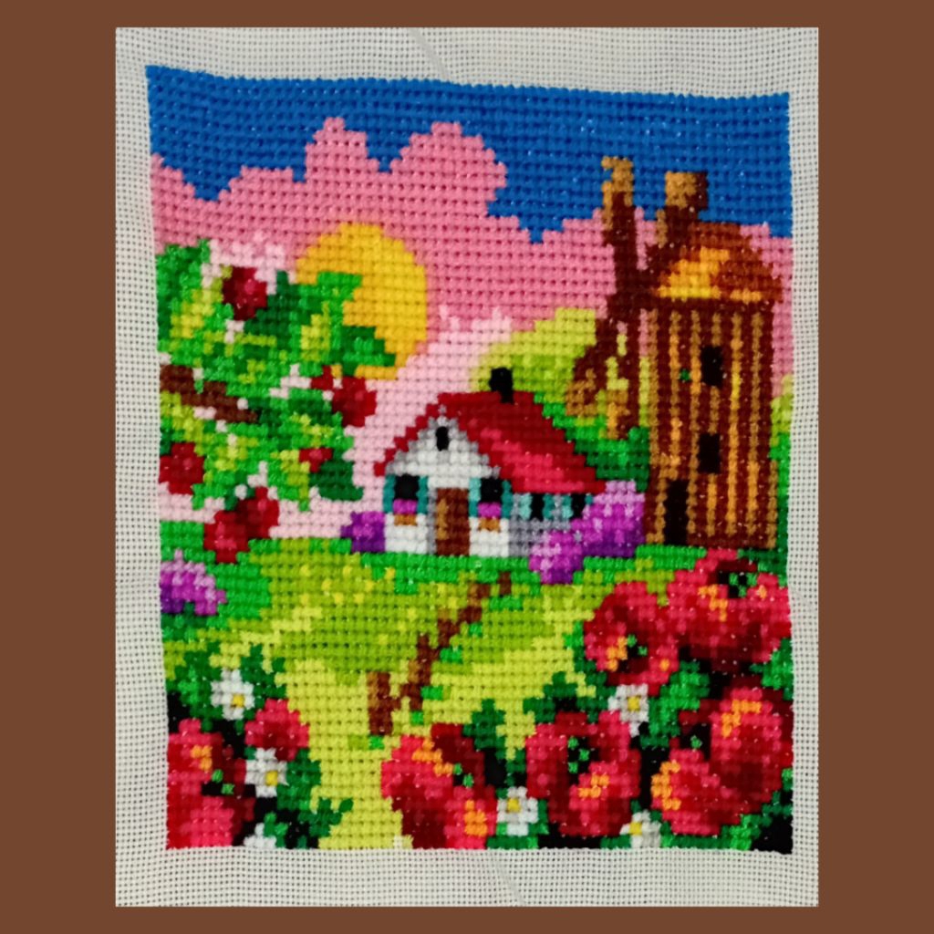 Hiasan  kristik  pemandangan sudah  jadi