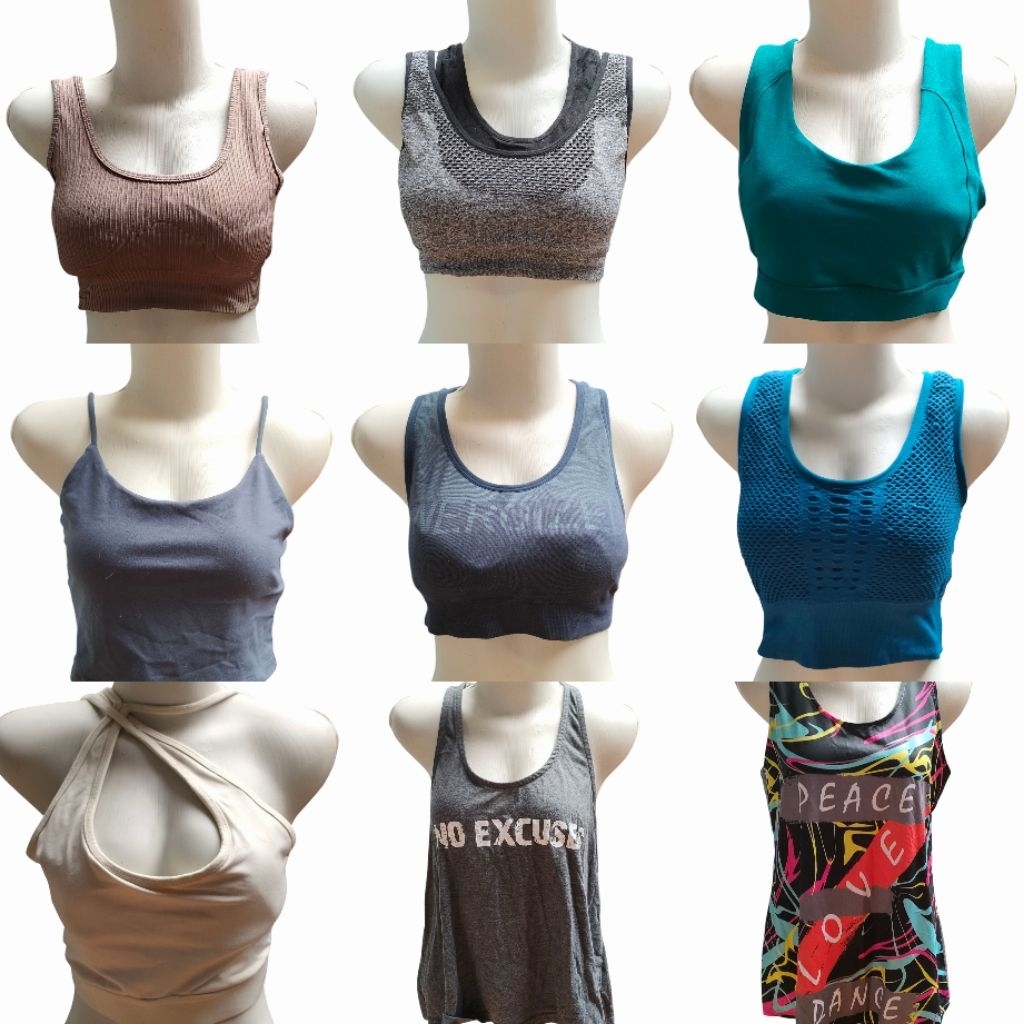 Baju Olahraga Senam Wanita Gym Atasan Olahraga (PL)