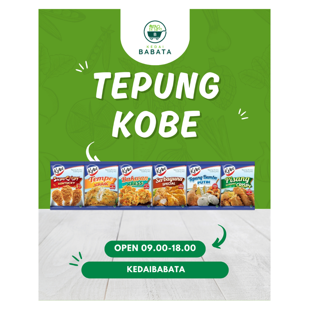 

Tepung Kobe 75g Pisang Crispy Tempe Bakwan Kress Kedai Babata Padang