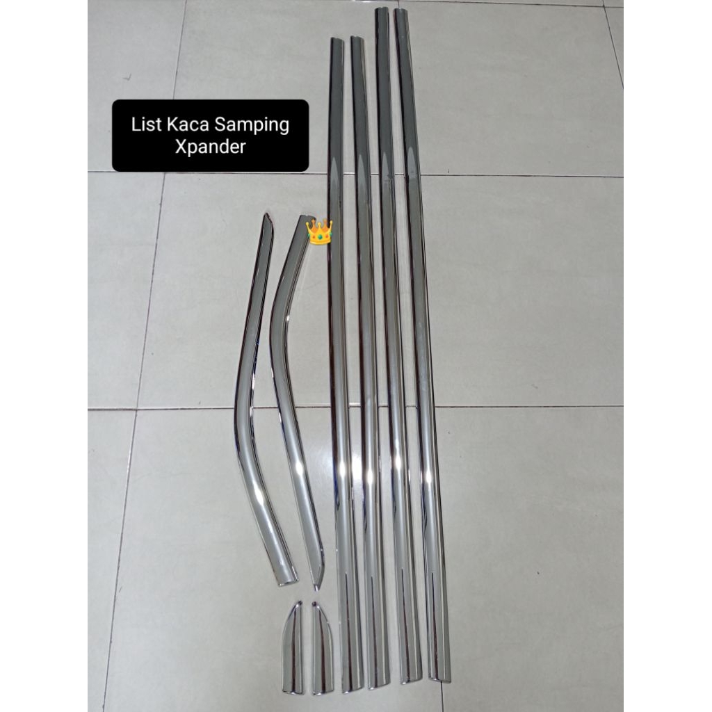 List kaca samping Xpander Crom / list kaca Xpander 8 pcs